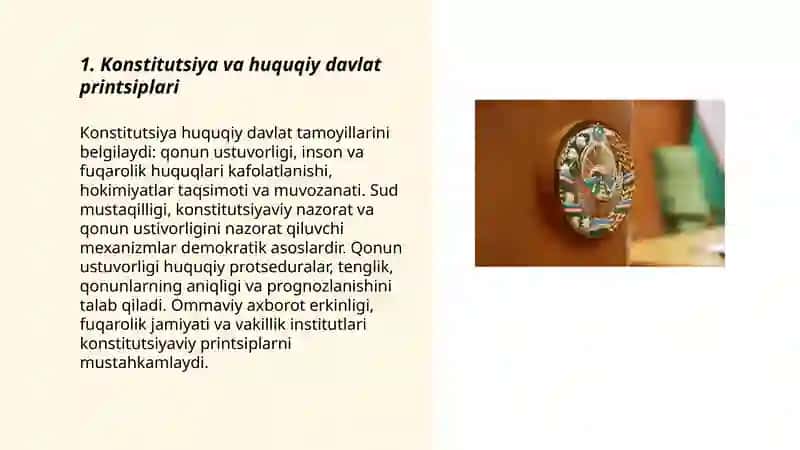 Qonun ustuvorligini ta‘minlashning demokratik asoslari 3