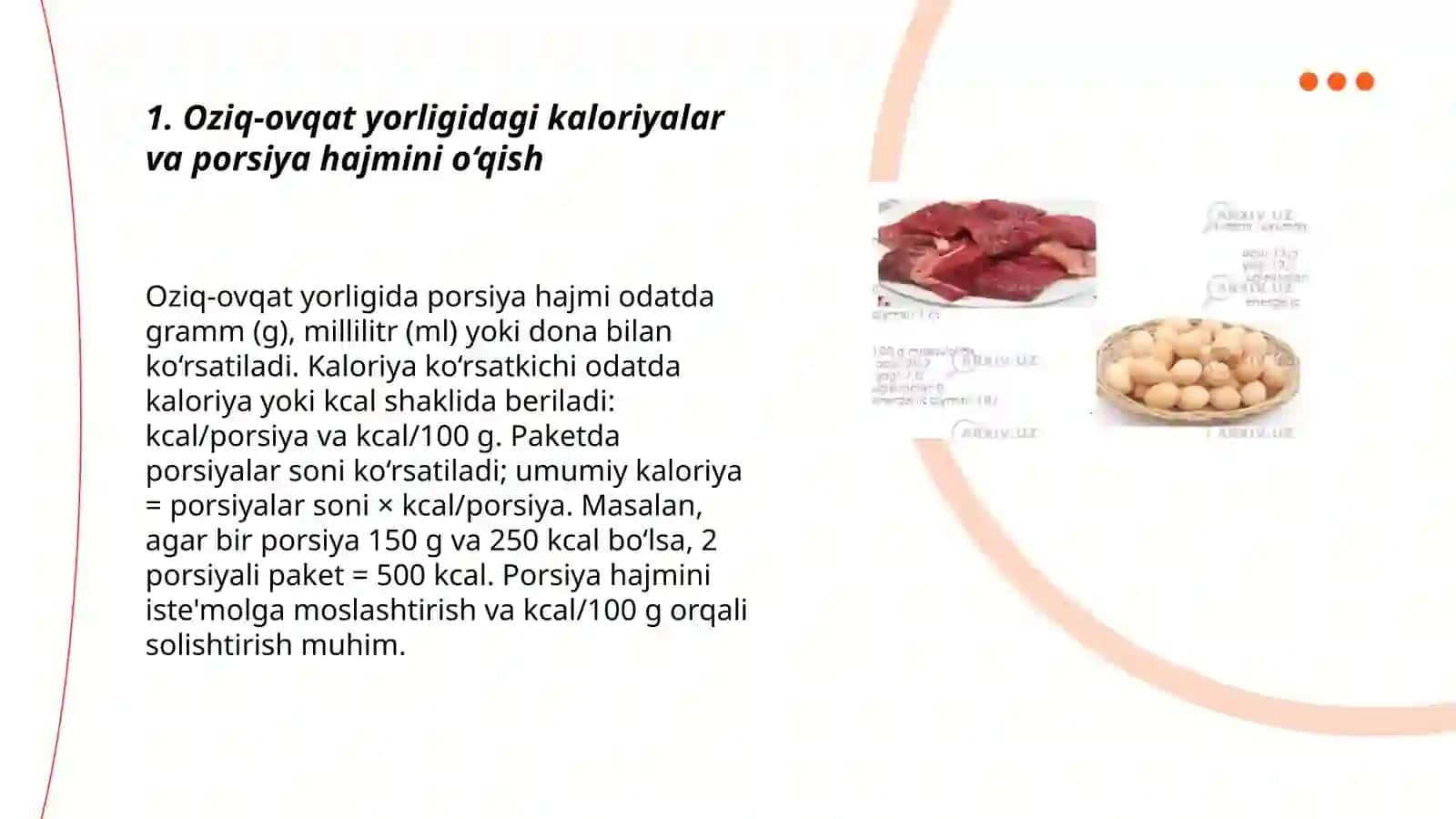 Oziq-ovqat mahsulotlarning tarkibi foydali va zararli hususiyatlarini yorliqlari orqali organish 3