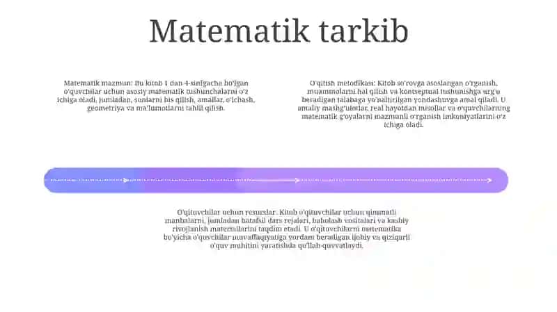 1 Va 4-Sinf Matematika Dars Tahlili 3