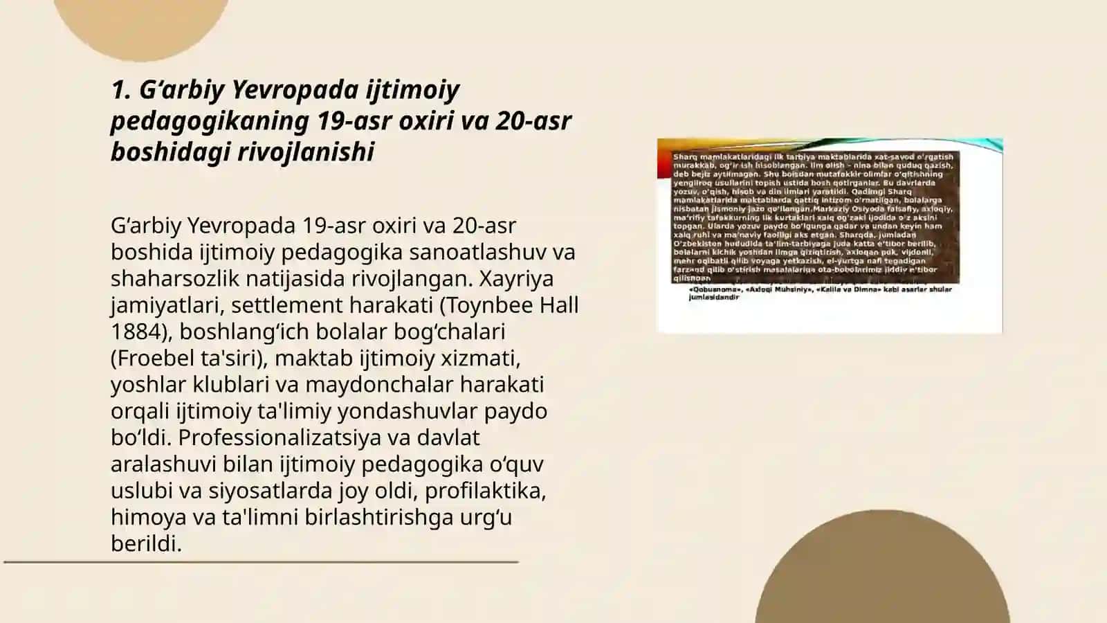 Xorijda ijtimoiy pedagogikaning rivojlanish tarixi 3