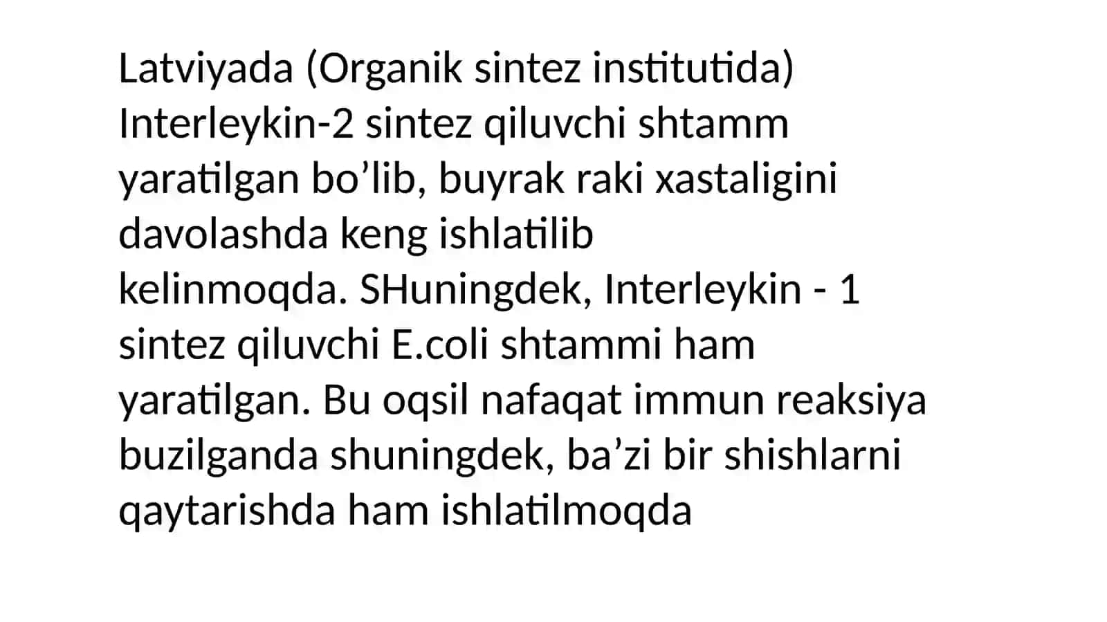 Gen muhandisligi yordamida noyob oqsil sentizlash 3
