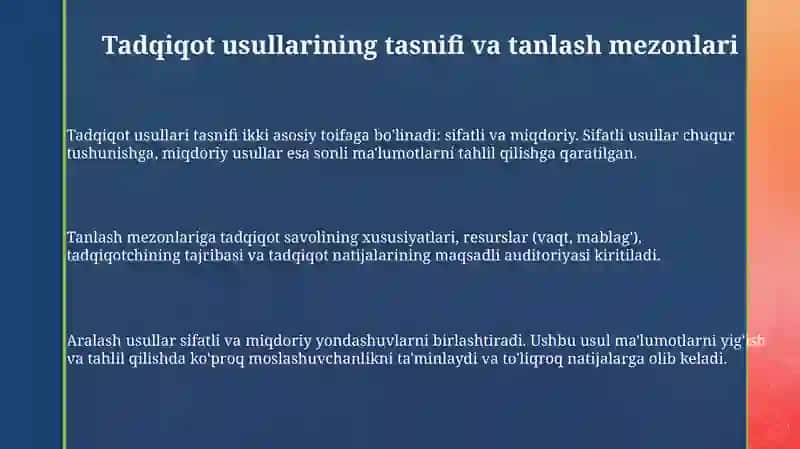Pedagogikaning ilmiy tadqiqot metodlari 3