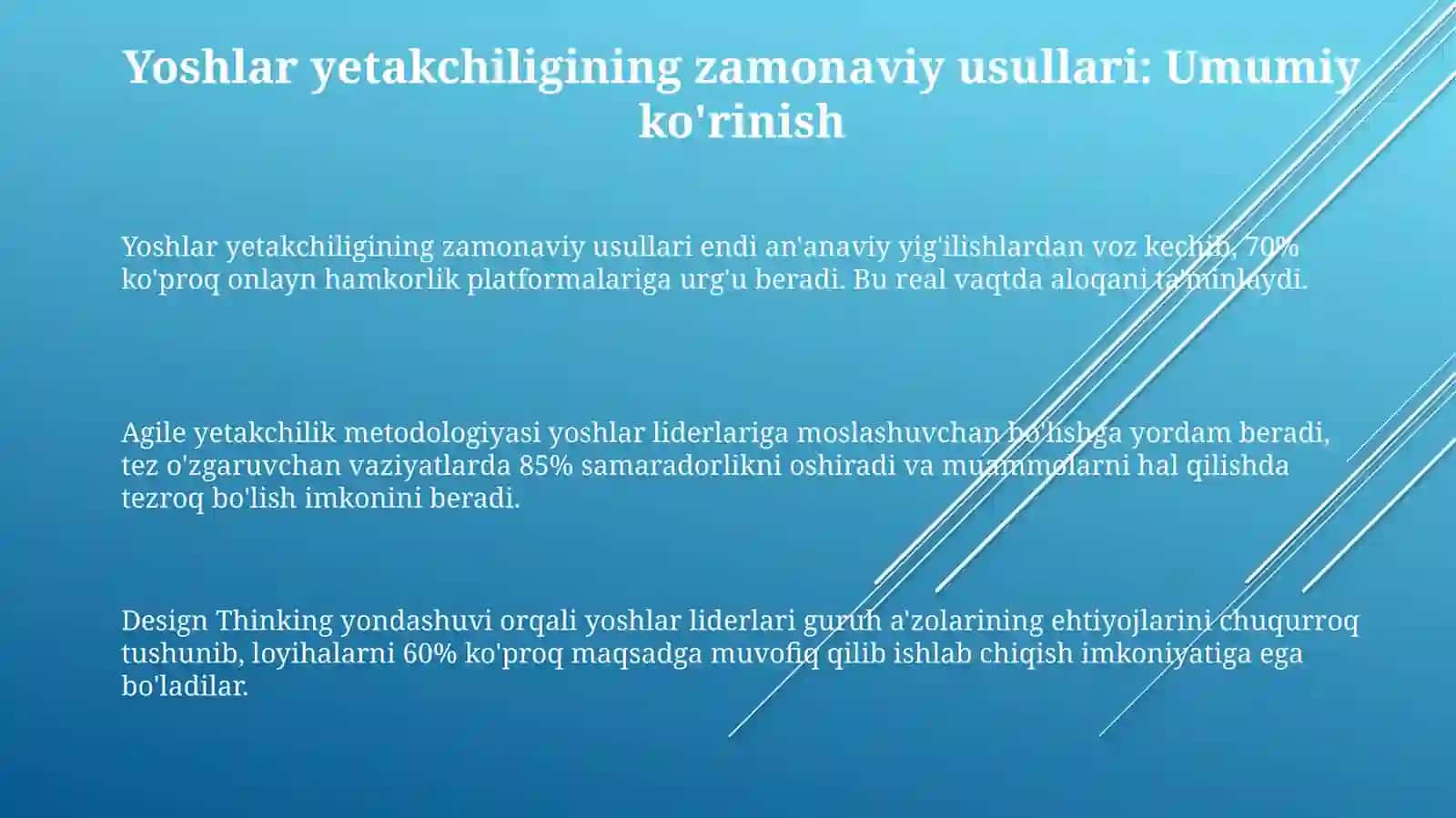 Yoshlar Yetakchiligining Zamonaviy Usullari 3