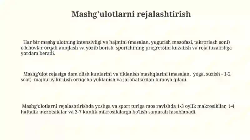 Sportchining jismoniy, texnik va taktik tayyoygarligi 3
