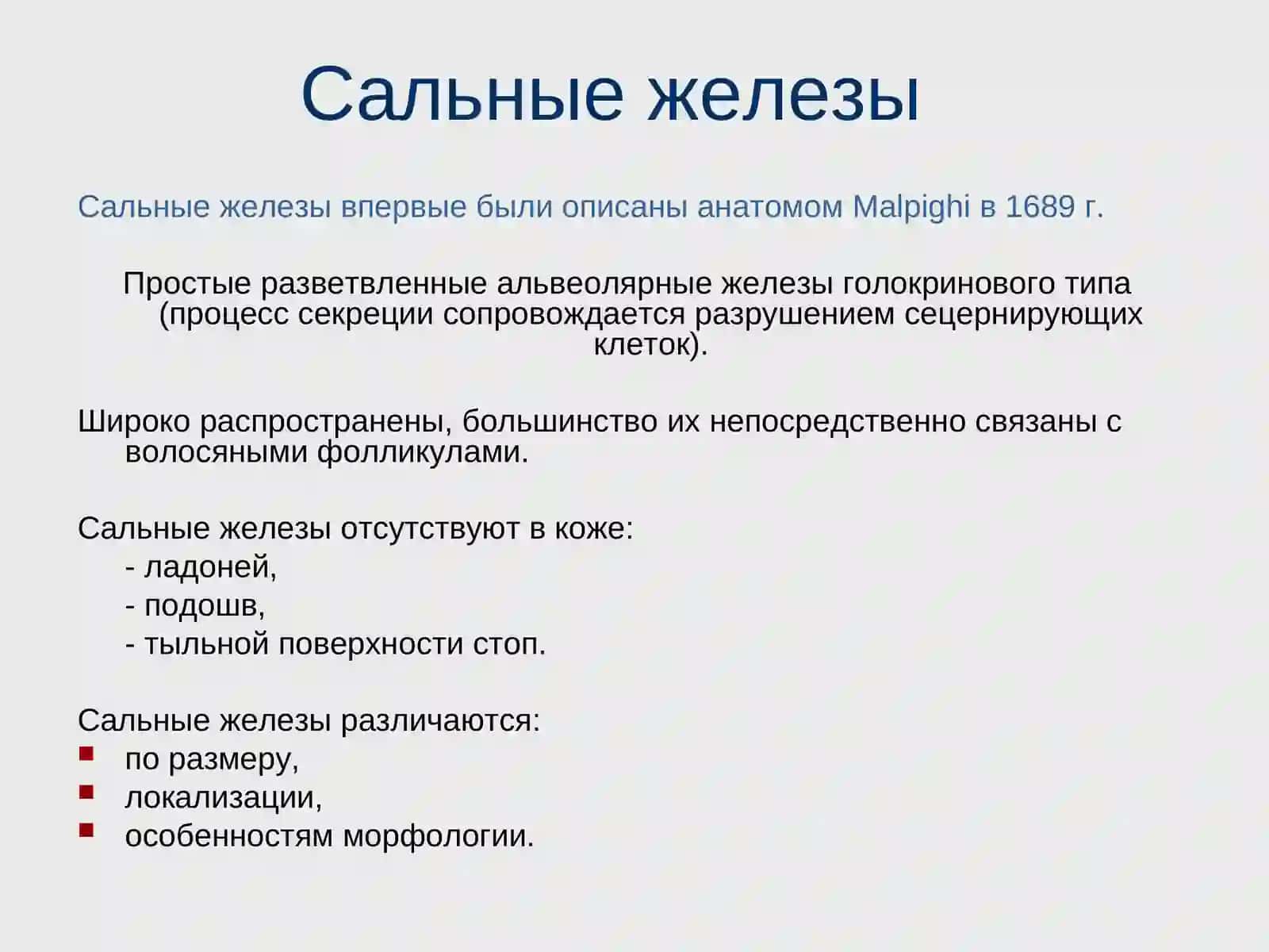 Строение и функции сальной железы 3