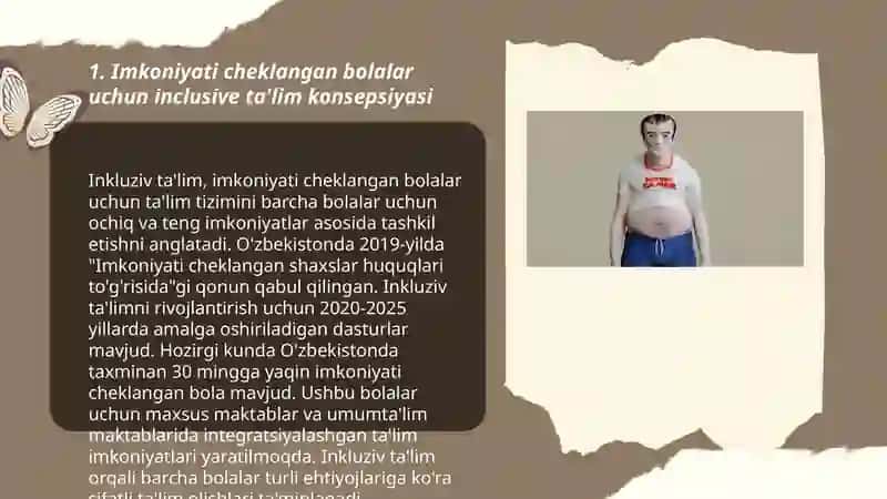 Imkoniyati cheklangan bolalarni inklyuziv taʼlimga joriy etishda maktabgacha taʼlimning rahbariyati va pedagoglarning vazifasi 3
