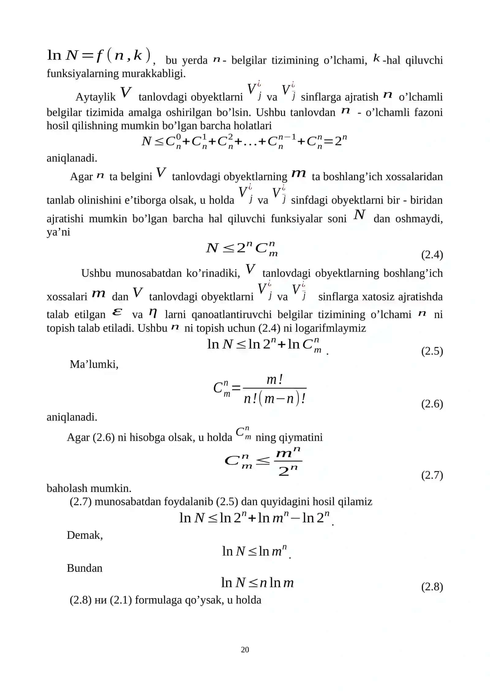 Boshlang’ich ma’lumotlar (obyekt, jarayon, hodisa) fazosidan informativ ma’lumotlar(xususiyatlar, belgilar, alomatlar) majmuasini tanlab olishning usullari 3