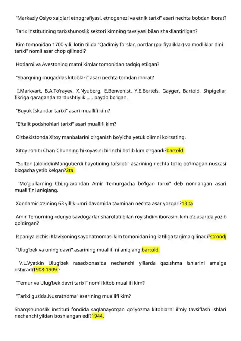 Tarixshunoslik o‘qishlari 3