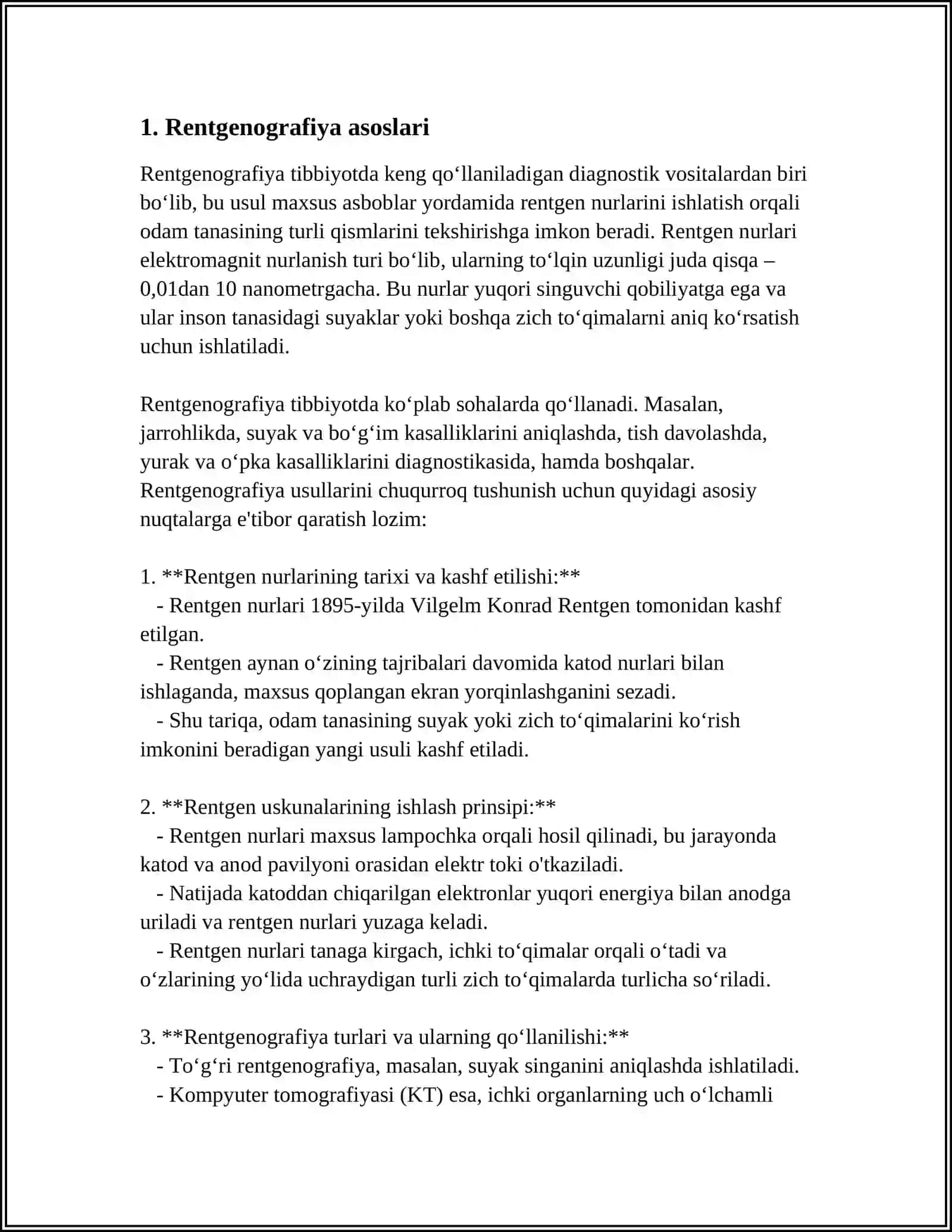 STOMOTOLOGIYADA TEKSHIRUV USULLARI.RENTGENOSKOPIYA 3