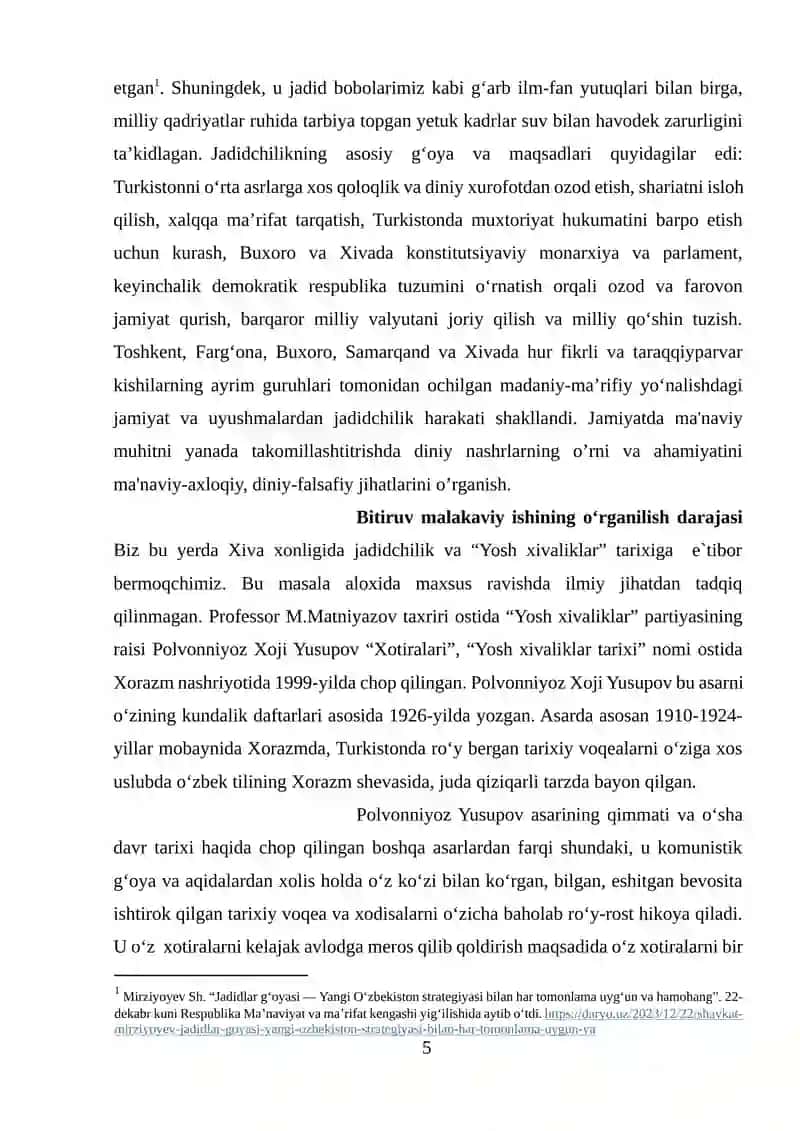 JADIDLAR: YOSH XIVALIKLAR HARAKATI 3
