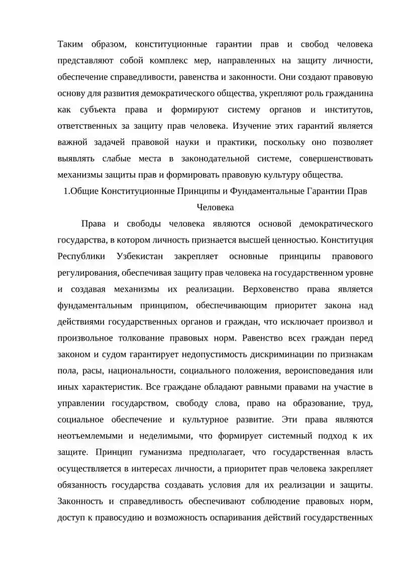 Конституционные гарантии прав и свобод человека в Республике Узбекистан 3