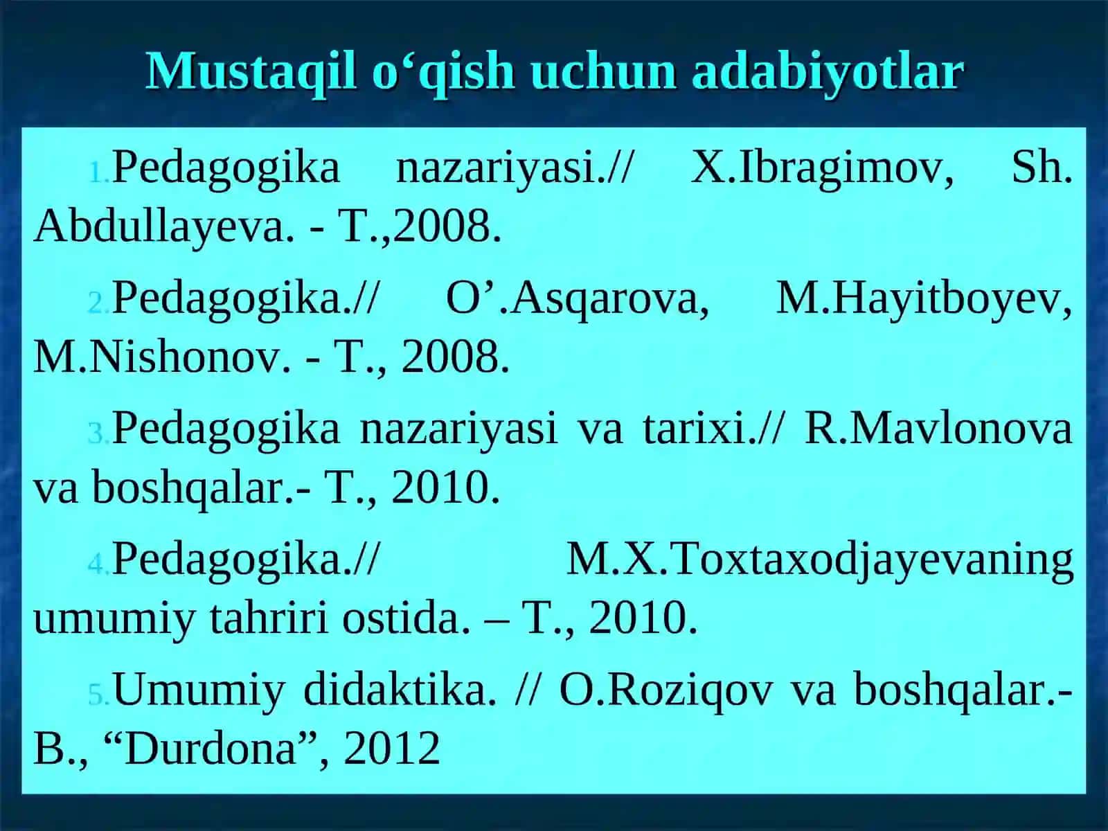 Ma’ruzachi: katta o‘qituvchi Bobonazarov Orif Abrayqulovich 3