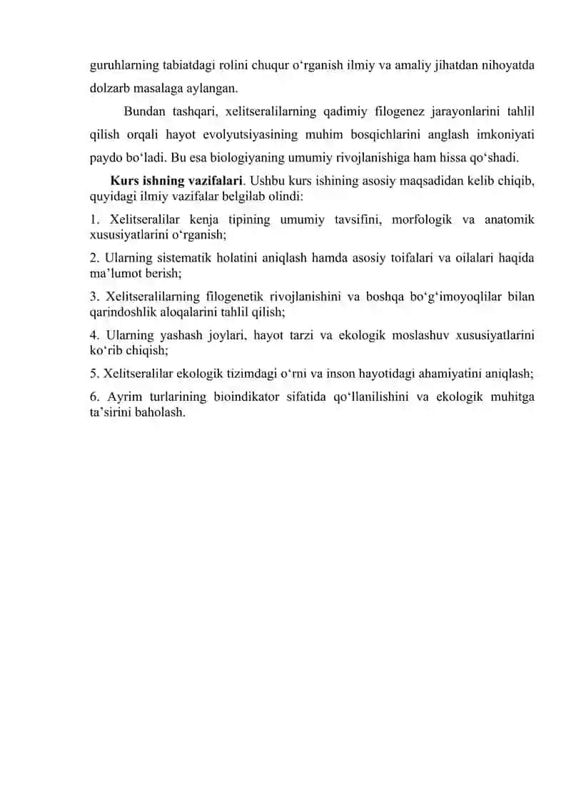 Xellitseralilar (chelitserata) kenja tipi sistematikasi, filogenetikasi va ekologiyasi 3