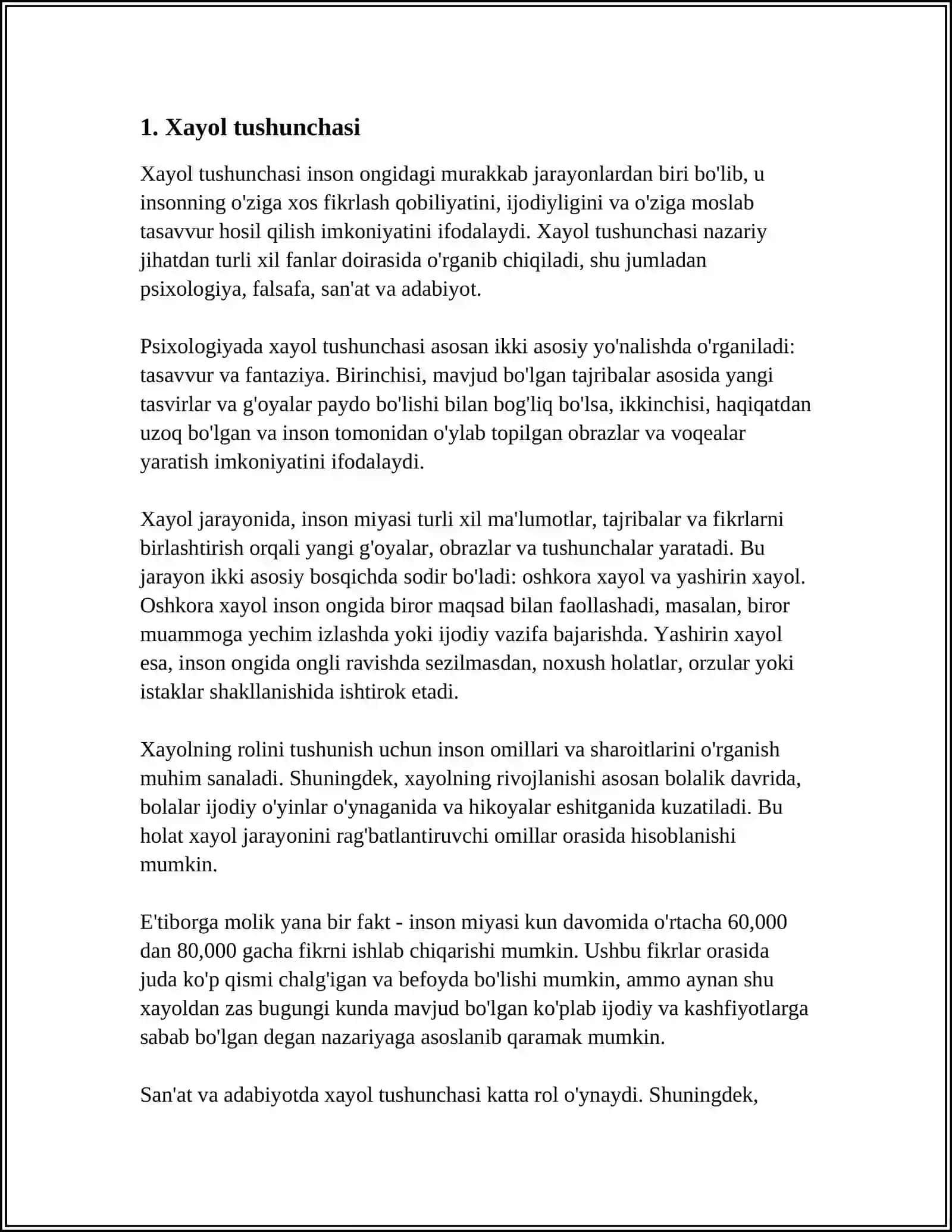 XAYOL HAQIDA TUSHUNCHA. XAYOLNING AKTIV VA PASSIV TURLARI 3