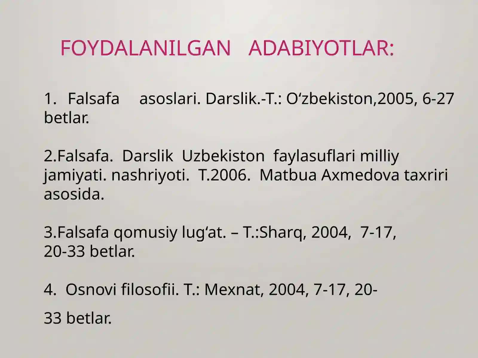 Falsafa va uning jamiyat hayotidagi roli taqdimot 3