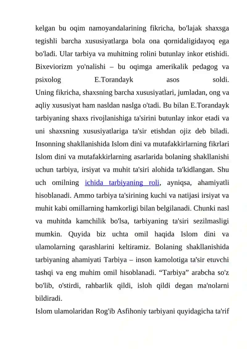 BOLA SHAXSINI RIVOJLANISH OMILLARI. MAKTABGACHA TA'LIM TASHKILOTLARIDA SOG'LOMLASHTIRISH TADBIRLARINI TASHKIL QILISH, SPORT MUSOBAQALARI O'TKAZISH 3