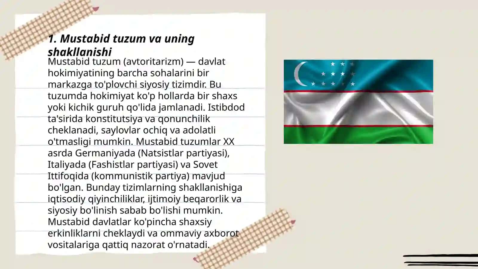 Mustabid tuzum davrida O‘zbekistondagi qatag‘onlik siyosatining asosiy bosqichlari 3