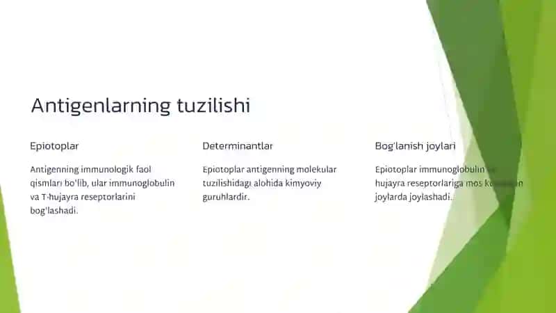 Antigenlar va ularning xususiyatlari 3