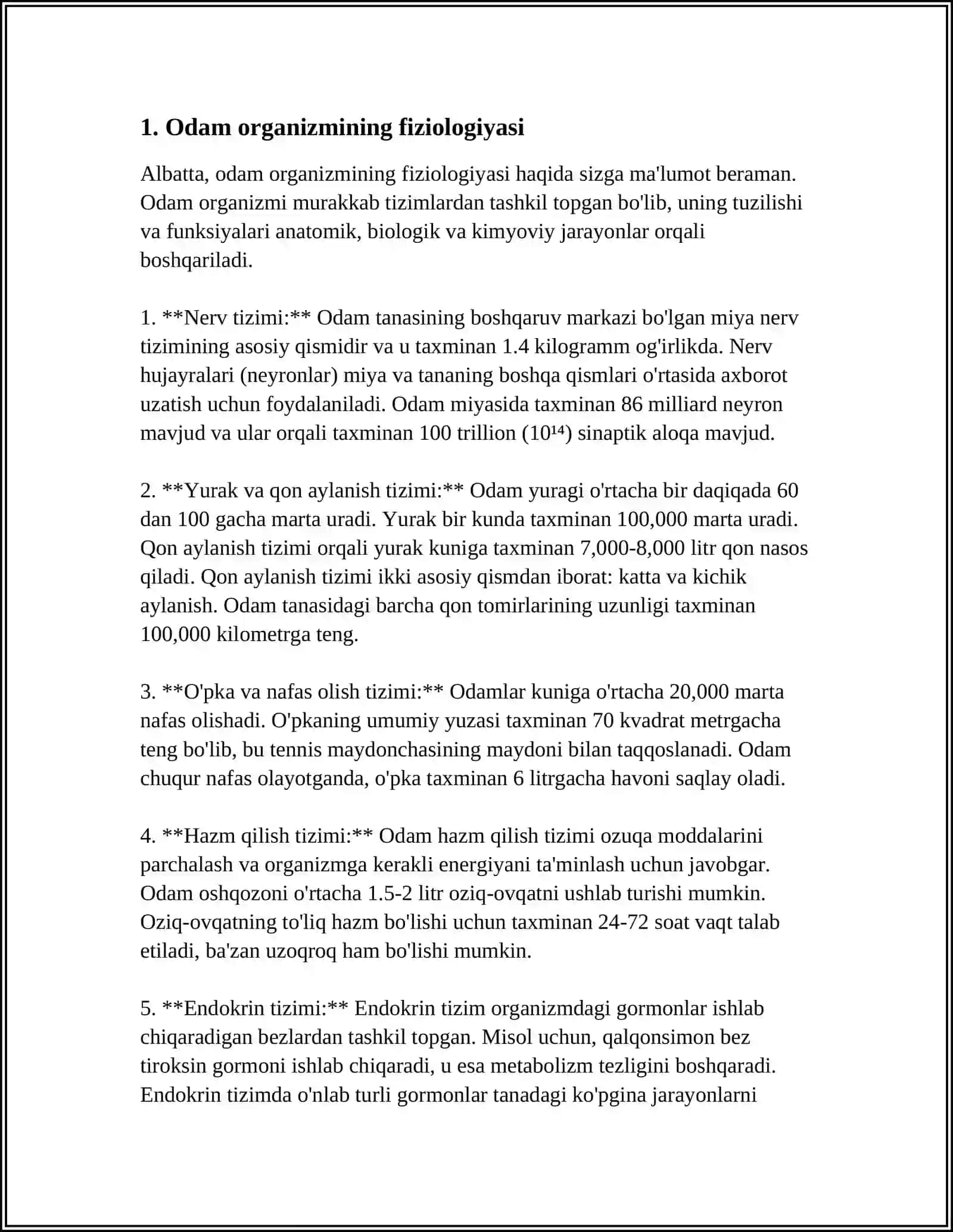 ODAM VA UNING SALOMATLIGI 3