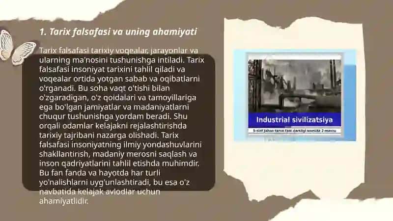 Tarix falsafasi sivilizatsiya va madanyati Muxlisa Eshqobilova 3