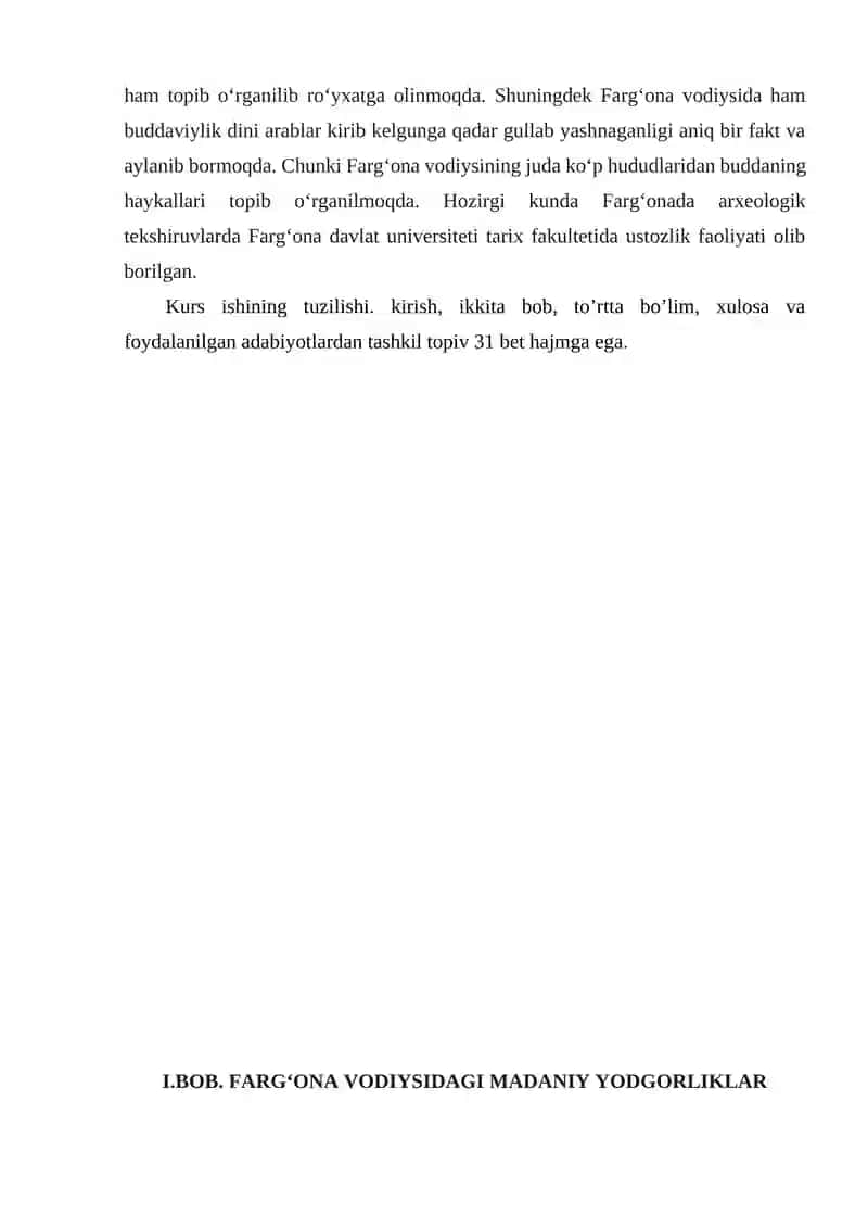FARG’ONA VODIYSI ARXEOLOGIK YODGORLIKLARI 3