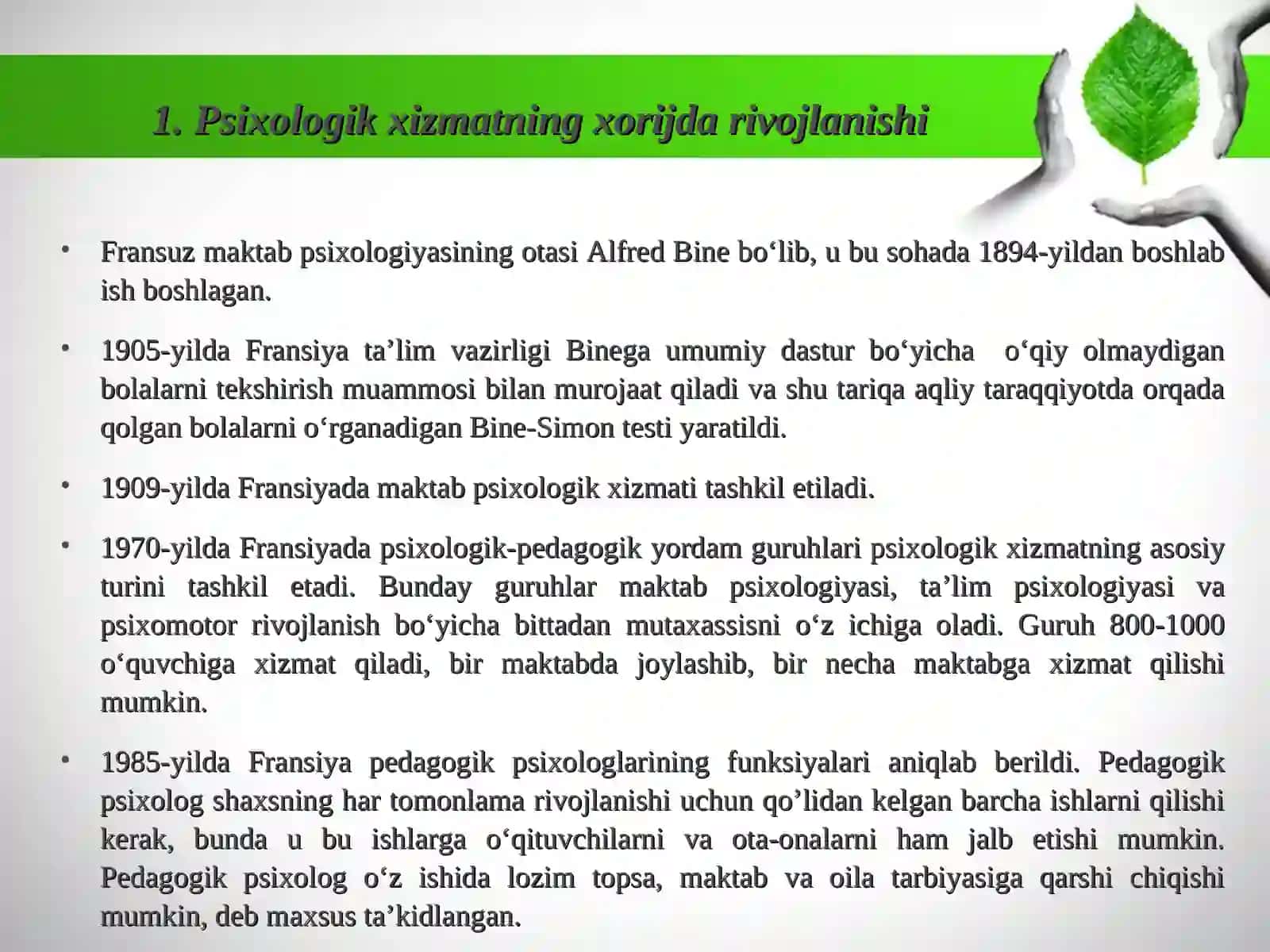 TA’LIM MUASSASALARIDAPSIXOLOGIKXIZMAT FANI AMALIY FAN SIFATIDA 3