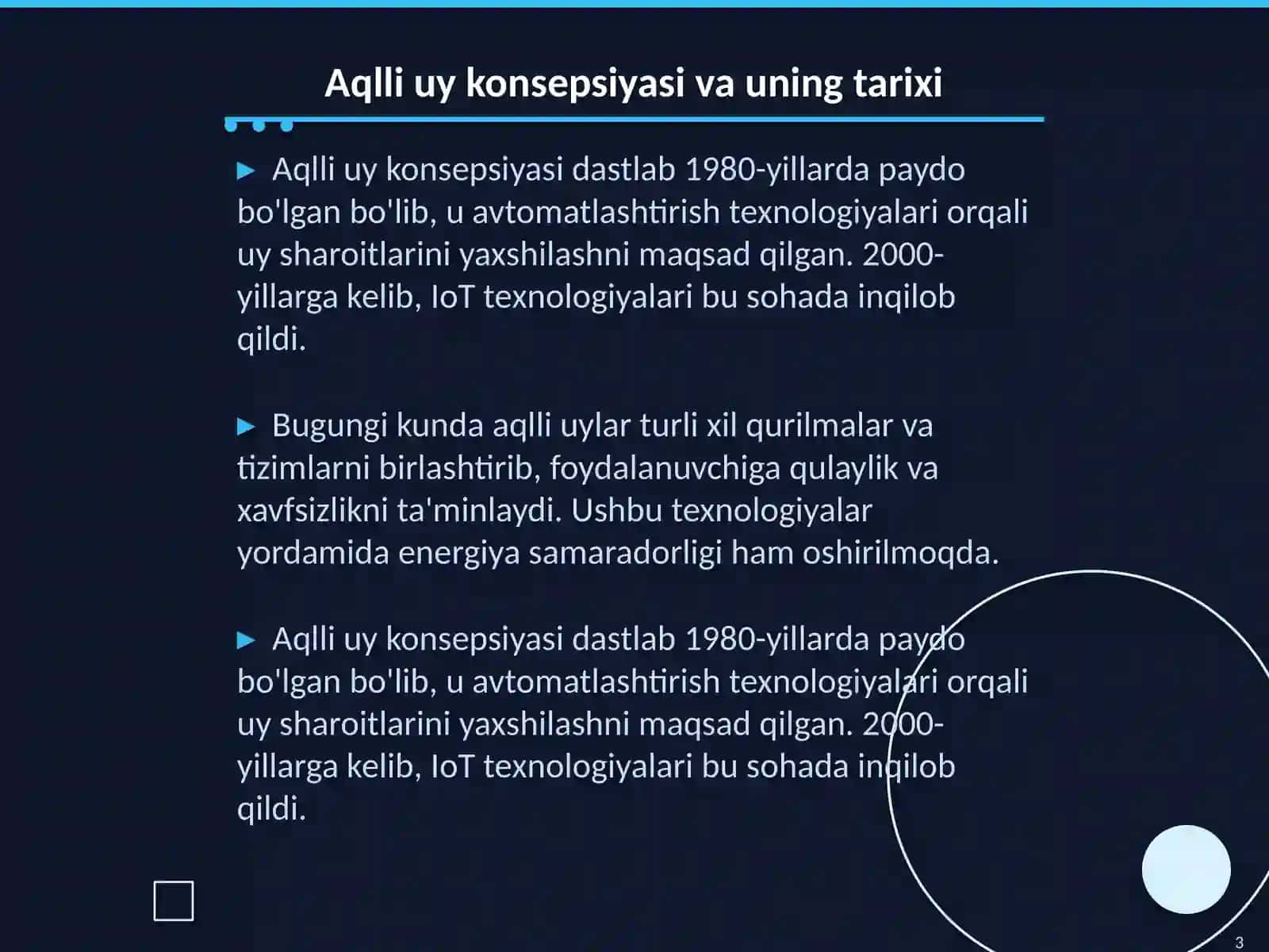Aqlli uy loyihasi 3