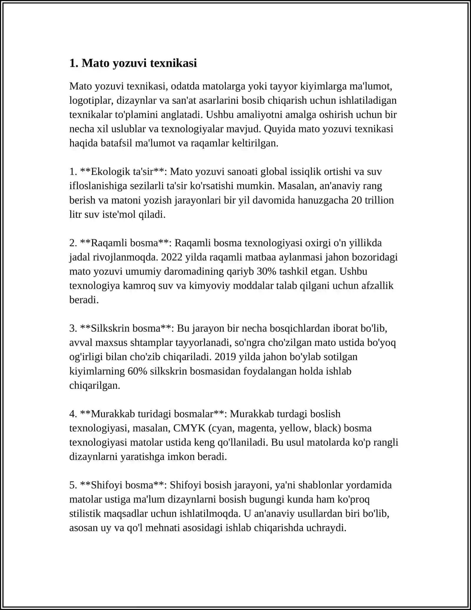 WORD MATN TAXRIRLAGICHUDA HISOBLASH ISHLARINI BAJARISH 3