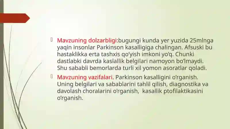 Parkinson kasalligi 3