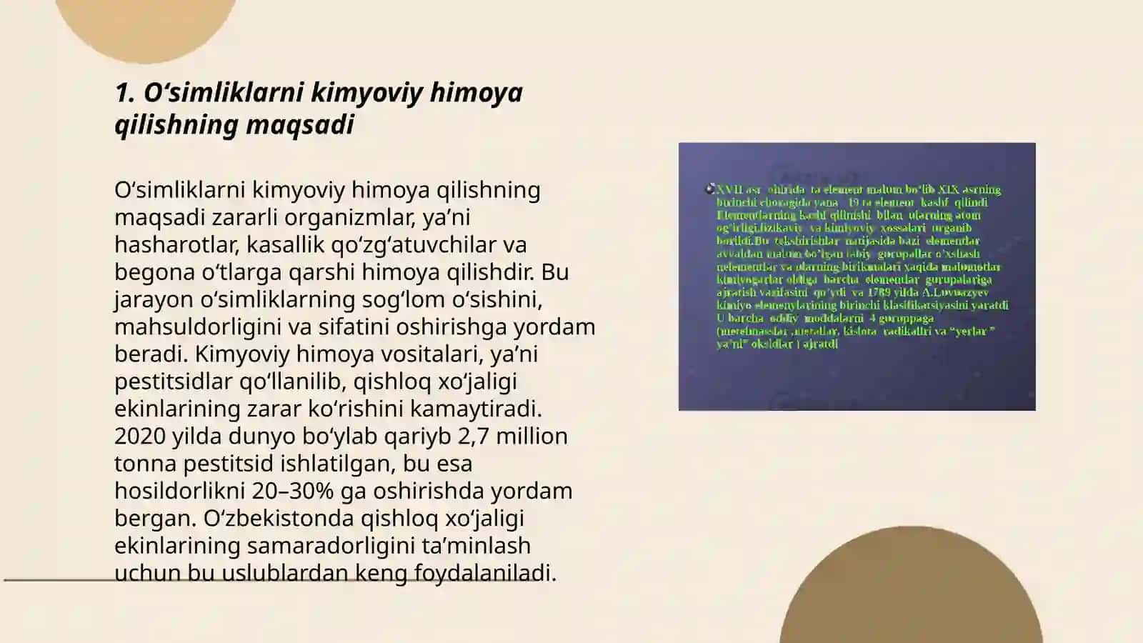 Oʻsimliklarni kimyoviy himoya qilish vositalarining umumiy tavsifi 3