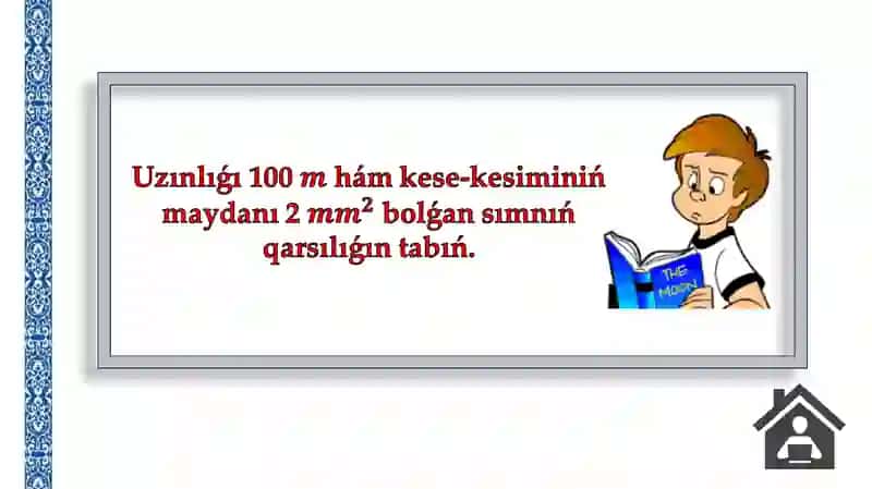 Máseleler sheshiw Elektr qarsılıǵı 3
