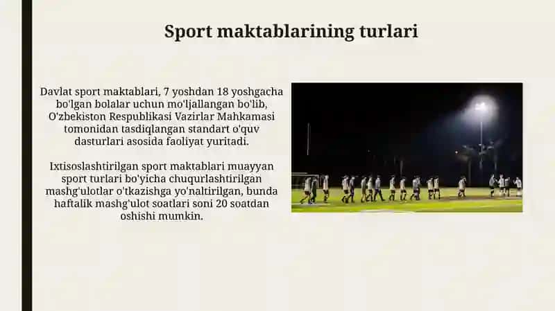 Sport maktablarining turlari va ularning nizomlari 3