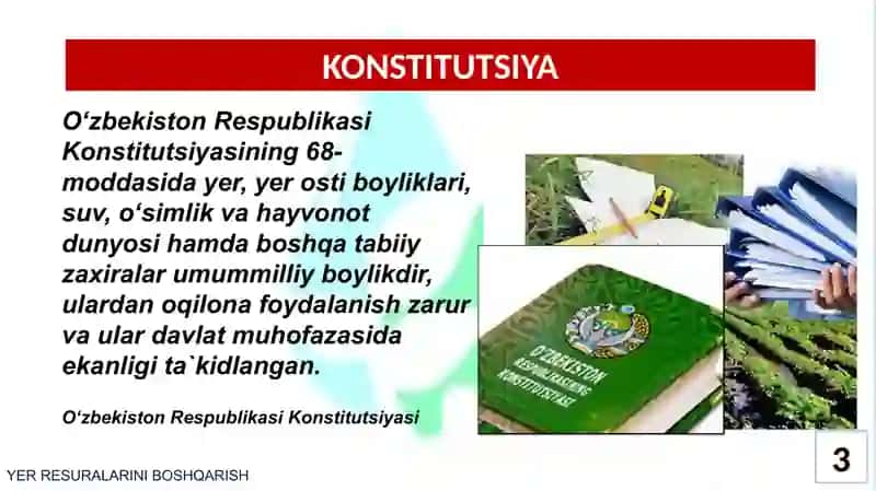 YER RESURSLARINI BOSHQARISHNING TAMOYILLARI VA HUQUQIY ASOSLARI 3