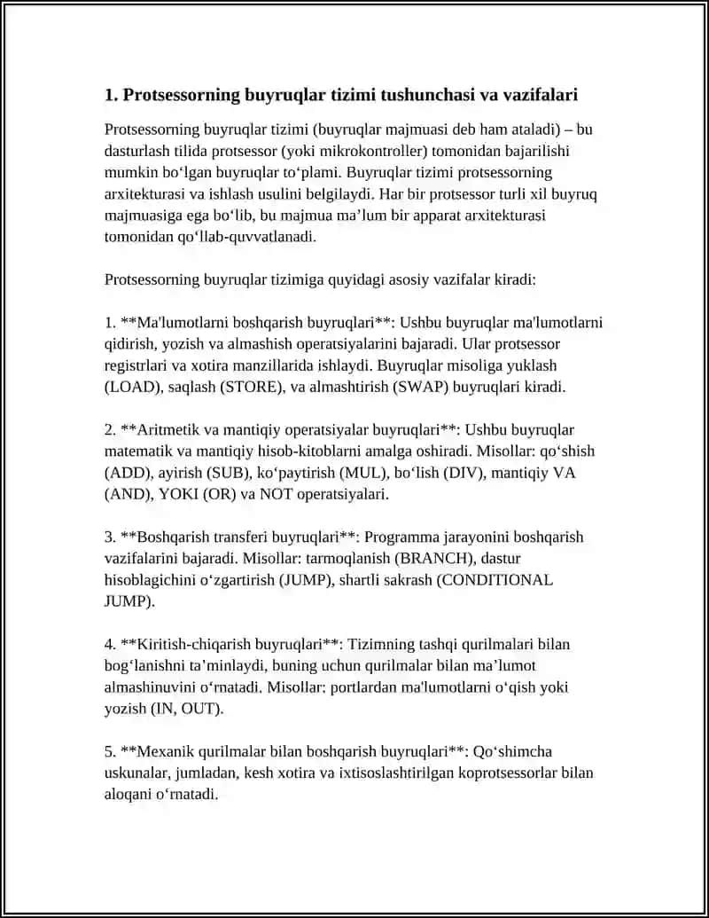 Protsessorning buyruqlar tizimi 3