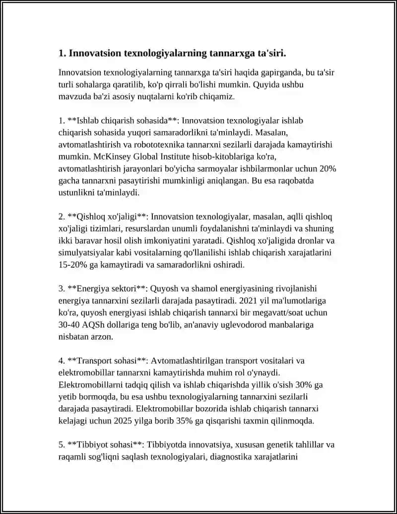 INNOVATSION TEXNOLOGIYALARNING TANNARXGA TA’SIRI 3