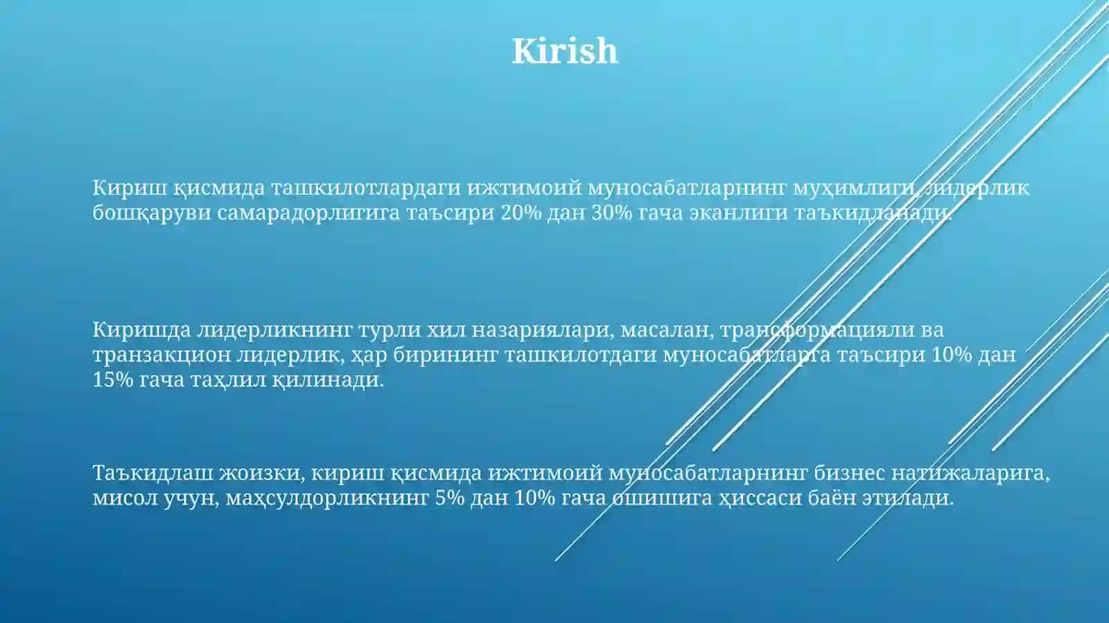 Tashkilotlarda ijtimoiy munosabatlar va liderlik boshqaruv samaradorligi 3