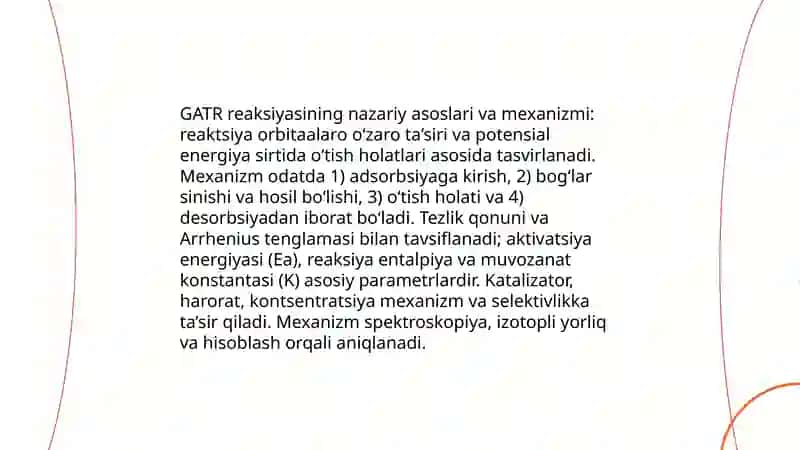 GATR reaksiyasi:amaliy qollanishi va natijalarni baxolash 3