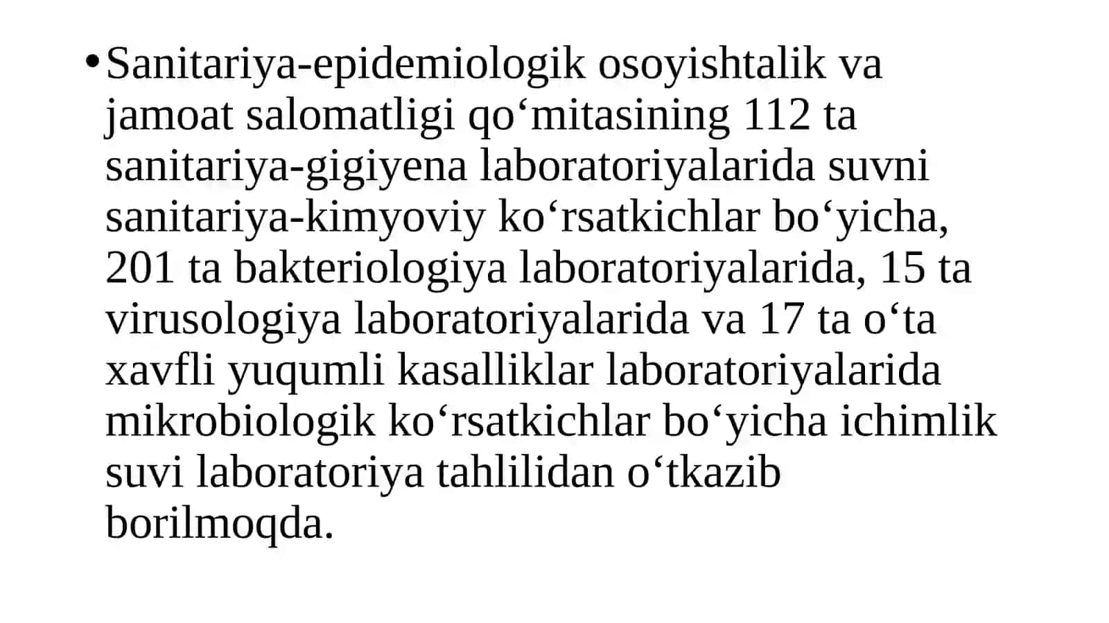 Suvning sanitariya holatini tekshirish 3