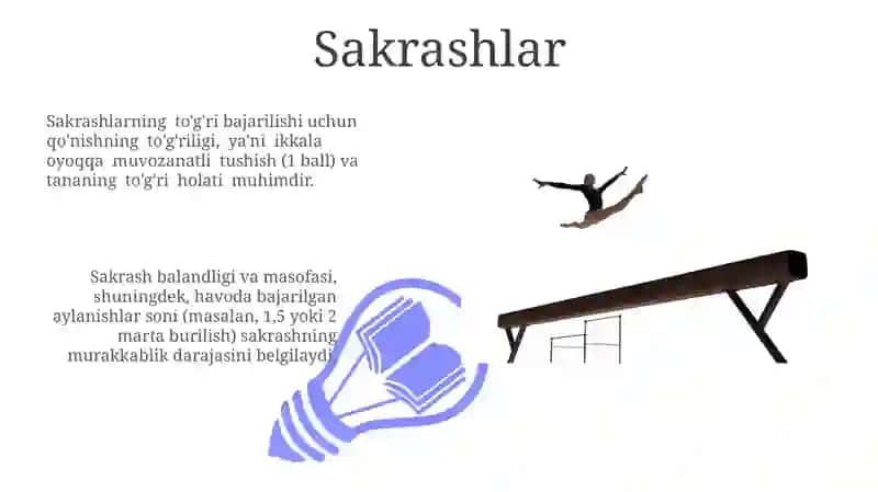 Gimnastika sport turning bo'limlari 3