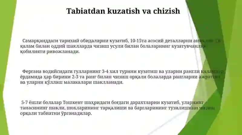Bolalarni rasm chizishga õrgatish metodlari 3