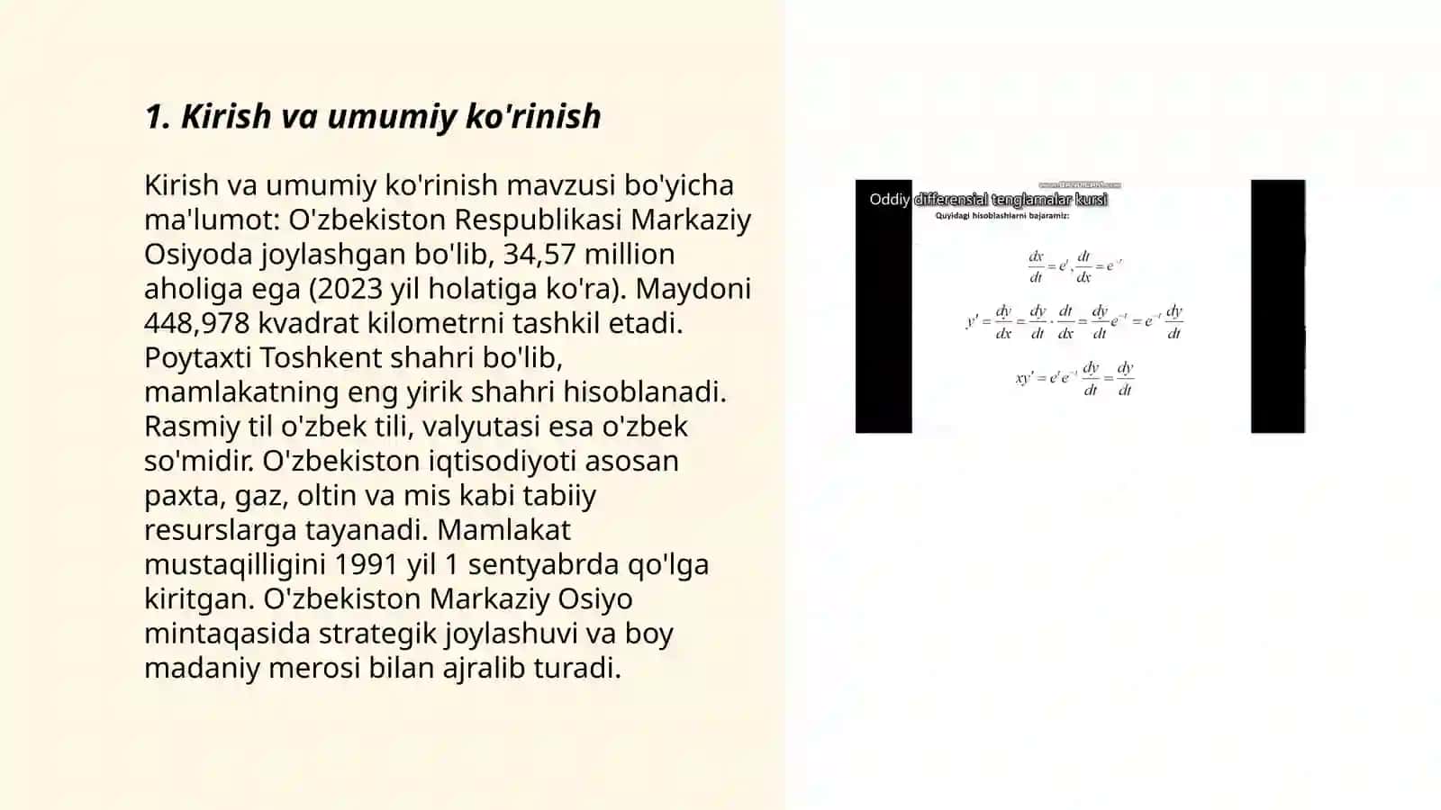 Chiziqli Differensial Tenglamalar 3