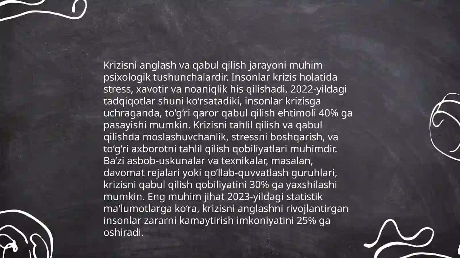 Krizis Anglash va Qabul Qilish 3