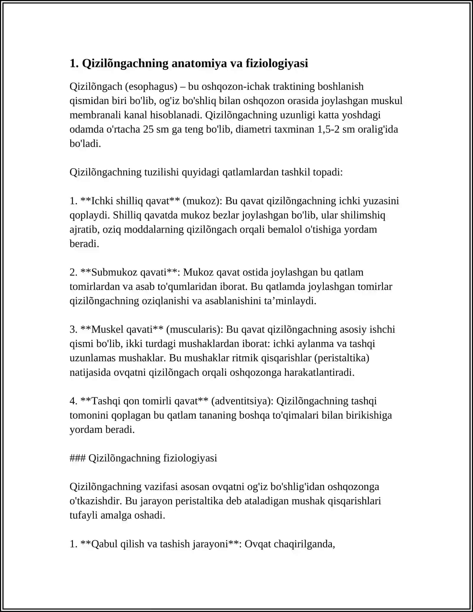 QIZILÕNGACH OSHQOZON JIGAR VA OSHQOZONOSTI BEZINING TUZILISHI 3