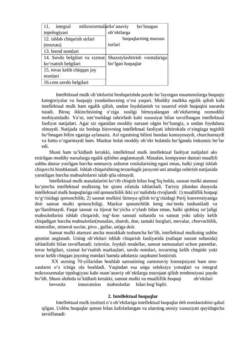 INTELLEKTUAL MULK VA UNI HIMOYA QILISH USULLARI 3