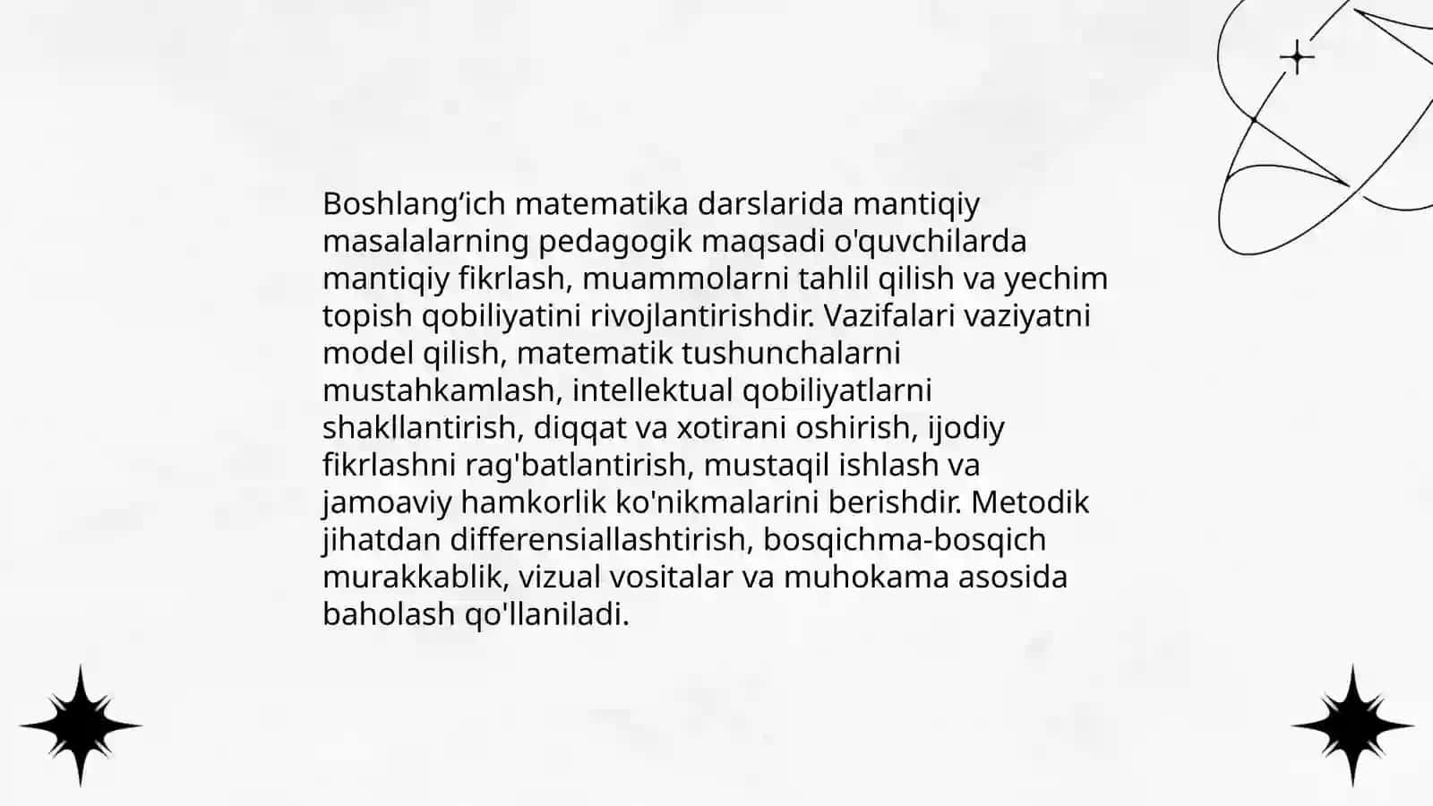 Boshlangʻich matematika darslarida mantiqiy masalalar bilan ishlash metodikasi 3
