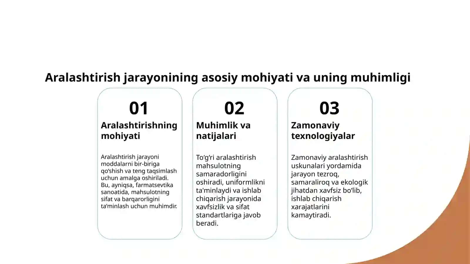 Zamonaviy aralashtirish apparatlari 3