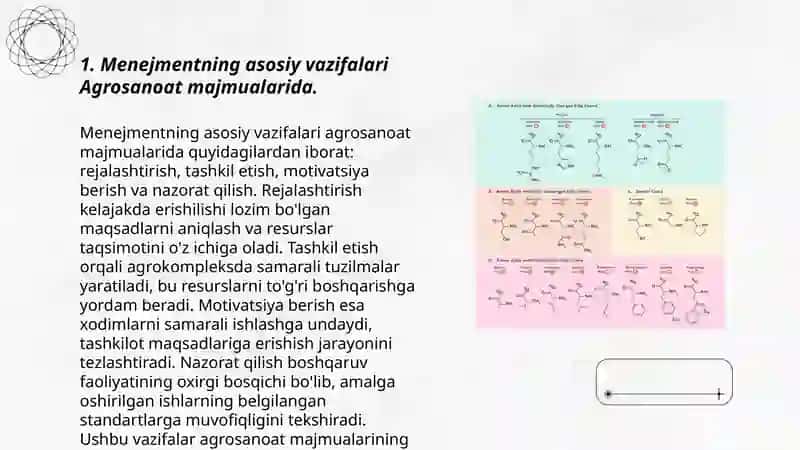 Menejmentning asosiy vazifalari Agrosanoat majmualarida 3