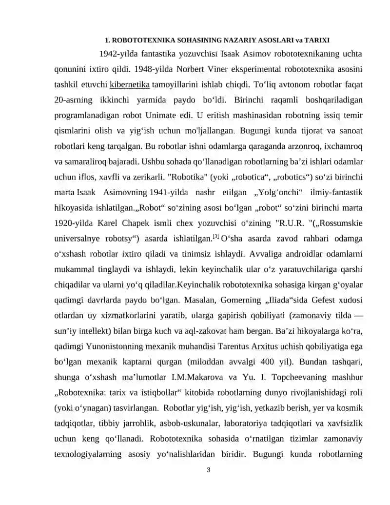 ROBOTOTEXNIKA SOHASIDA O‘RNATILGAN TIZIMLAR 3