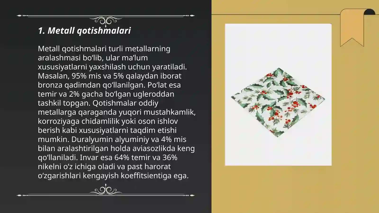 Metall qotishmalari 3