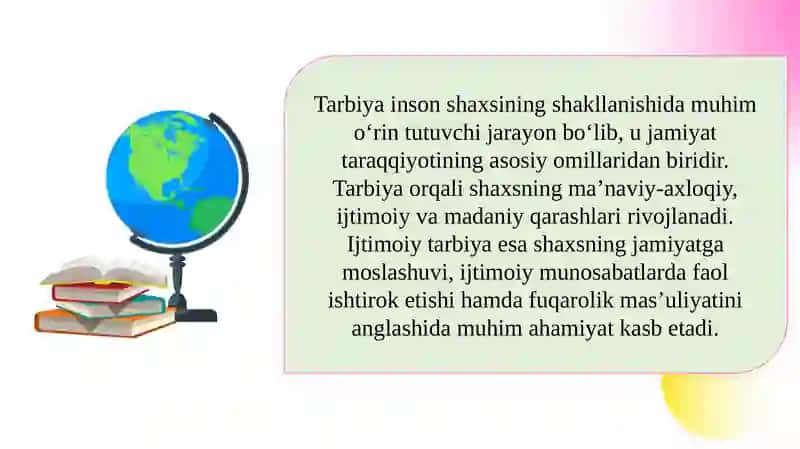 Tarbiya va Ijtimoiy tarbiya 3
